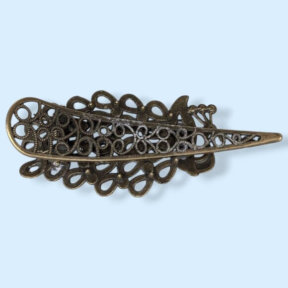 Colourful Peacock Hairclip - Picture 4 of 6